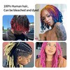 Human Hair Loc Extensions 0.6cm Width 30 Stands Handmade and
