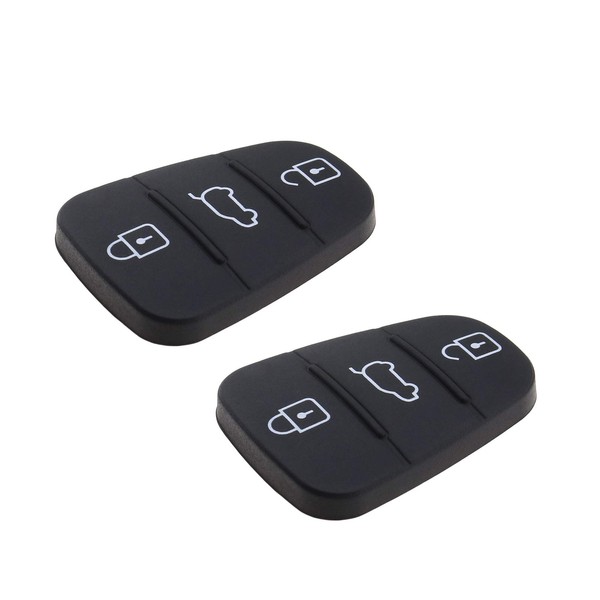 YINETTECH Set of 2 3-Button Car Remote Control Key Pads
