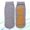 Non-slip Pilates Socks Premium Yoga Socks for Home Workouts Workout Black T 5ea