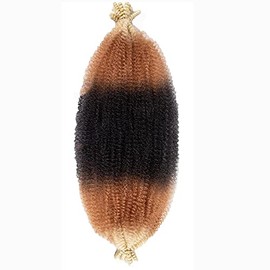 Afro Twist Hair 24Inch 3Packs Springy Afro Twist Hair Spring Afro Crochet Braiding Hair (24 Inch (Pack of 3), 1b/27/613) …