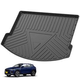 Elsetyler Custom Fit for Cargo Liner Jaguar E-Pace 2018-2024 - Black TPE All Weather Heavy Duty Waterproof Rear Cargo Tray Trunk Floor Mat Protector