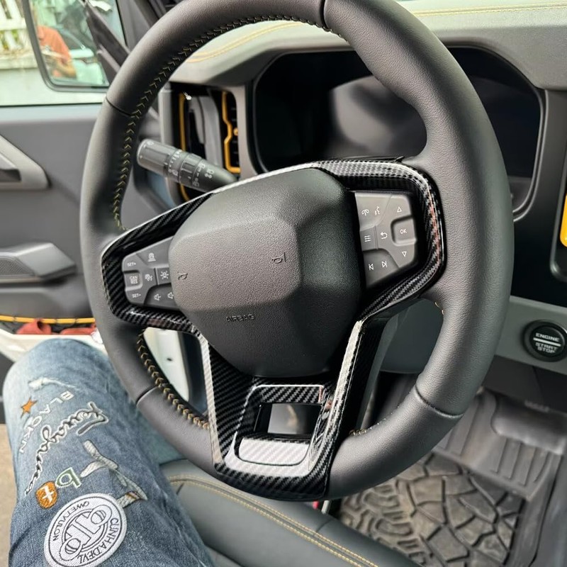 RQING for Ford Bronco 2023 2024 2025 Wheel Steering Trim