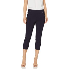 Rafaella Women's Petite Supreme Stretch Capri, Navy, 12P