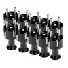 KEL Pack of 10 Straight Uni-Schuko Plug - IP20 Black