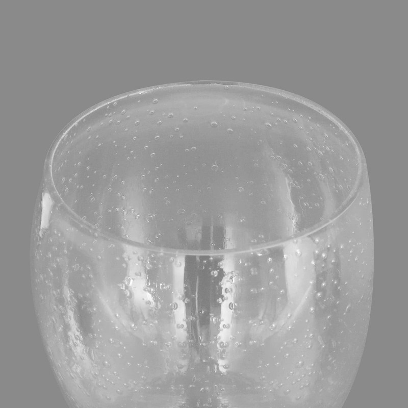 Anmire Clear Seeded Glass Shade, Modern Light Fixture Replacement Globe