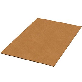 BOX USA Double Wall Corrugated Cardboard Sheets, 30" x 40", Kraft (Pack of 5)
