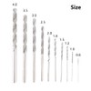 Diamond Twist Drill Bit Set, 10 Pieces, 0.8-4.0mm, High Speed