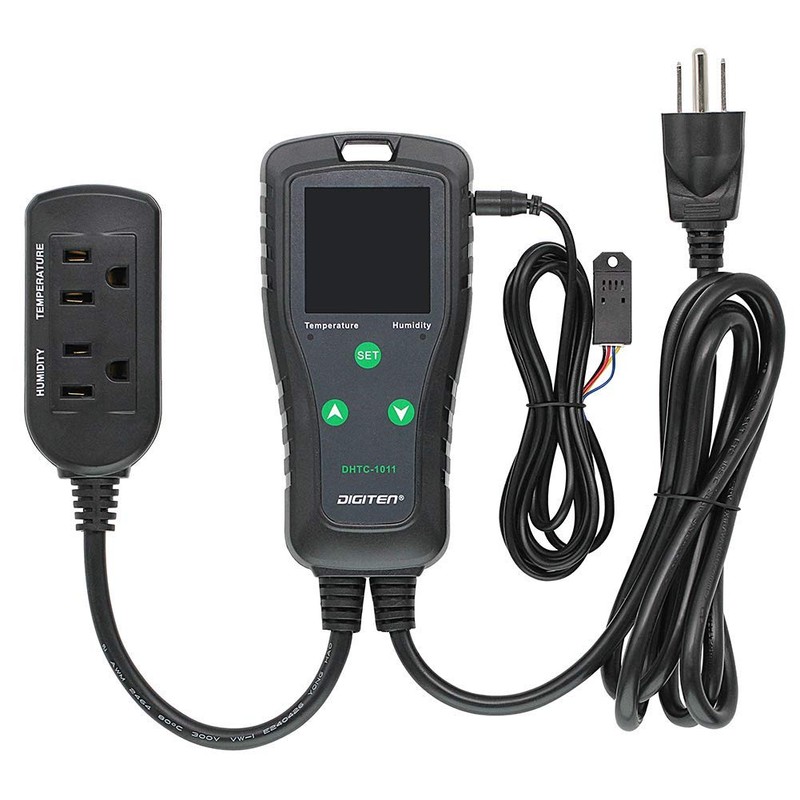 DIGITEN Temperature and Humidity Controller DHTC-1011 Temperature Humidity Controller Pre-wired