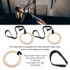 Gymnastics Ring, Wooden Olympics Ring Non-Slip Buckle Training Ring 330