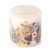 ANDALUCA Pressed Real Flowers Handcrafted Botanical Floral Pillar Candle (Sunlit