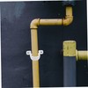 COHEALI 60pcs PVC Insulated Flame Retardant Pipe Clamp Bracket Support