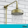 ENKI R35 150mm Traditional Fixed Small Shower Head - Antique