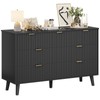 VIAGDO Fluted Dresser for Bedroom with 7 Drawers, 47.2'' Wide
