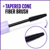 Lengthening & Curling Mascara|Tapered Cone Fiber Brush Creates Lash Extension