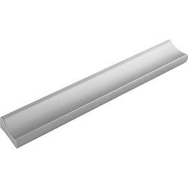 ALLES IM GRIFF Alto LA Furniture Handle 96 mm Flat Drawer Handle Width 120 mm Ideal Drawers Natural Anodised Aluminium