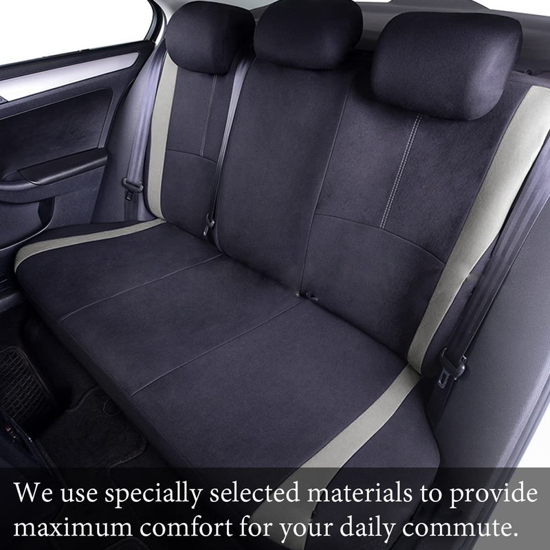 AICEL 9 Piece Car Seat Covers Full Set, Front and