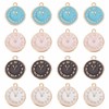 SUNNYCLUE 1 Box 40Pcs 4 Colors Clock Charms Bulk Clock