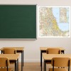 Chicago, Illinois Wall Map, Large - 30" x 29" Laminated