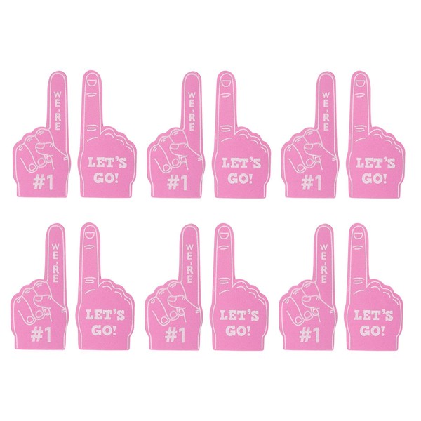 PATIKIL Mini Foam Fingers 5.1 Inch, 48 Pack We're #1,Let's