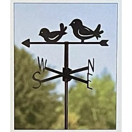 Belavi Weathervane Black Birds - Rust Resistant - 2 Stake Design - 6.5 Feet Tall - NEW