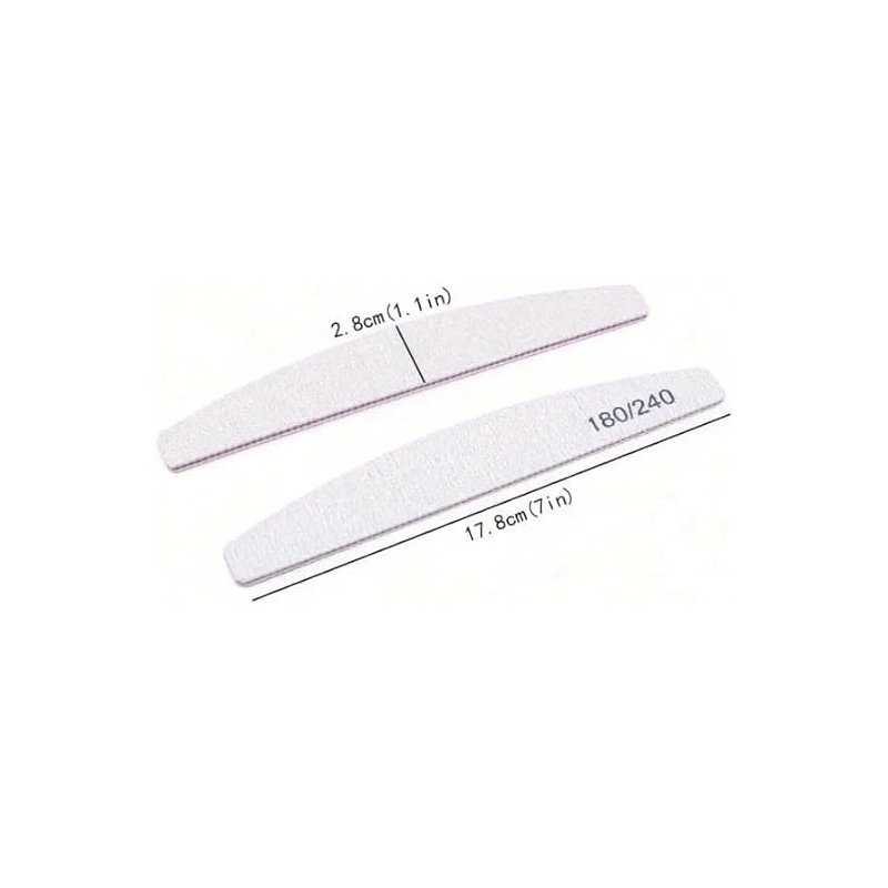 Professional Nail Files, Double Sided Emery Board for Nails 180/240