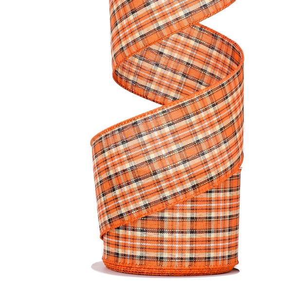 Ribest Fall Ribbon Wired, 2-1/2 Inch x 10 Yards, Fall