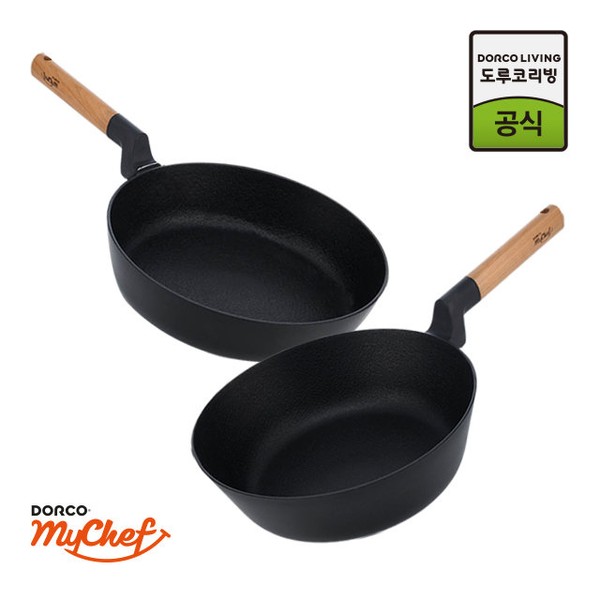 Dorco My Chef Pure Wood IH Induction Pan Set of