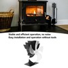5 Blade Heat Powered Stove Fan Fireplace Fans Self Generating