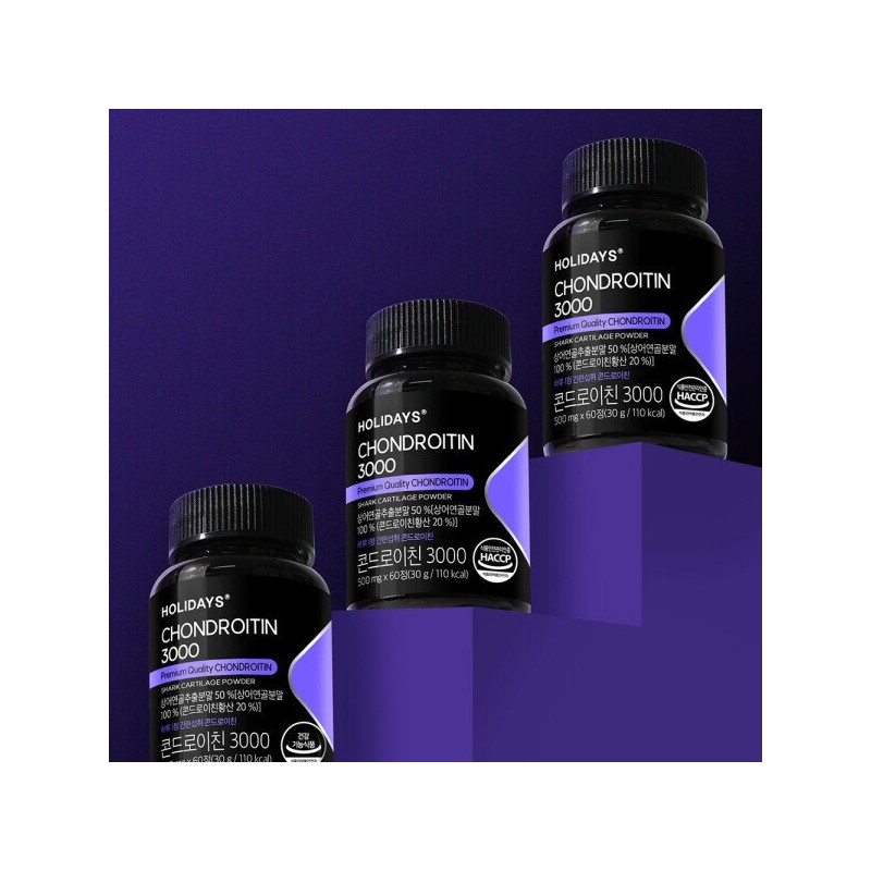 Premium Chondroitin 3000 60 tablets (4 bottles) for a total