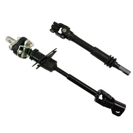 GaeaAuto Lower & Intermediate Steering Column Shaft Assembly Kit with U Joint Coupler fit for 2006-2010 Hummer H3 H3T #19256702 25900714
