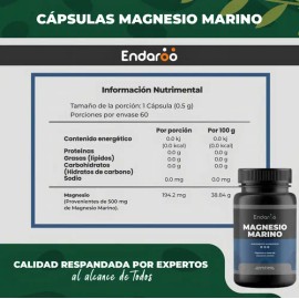 Magnesio Marino Cápsulas Alta Biodisponibilidad