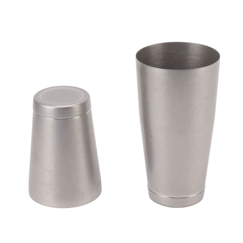 304 Stainless Steel Cocktail Shaker 2 Section Bartending Mixer Bar