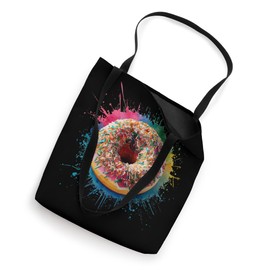 Baking Baker Men Woman Colorful Watercolor Donut Tote Bag