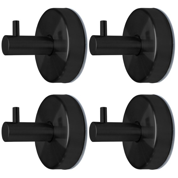 Menbyci 4 PCS Suction Cup Towel Hook,Stainless Steel Bathroom Shower