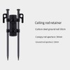 Geieold 2 x Awning Pole Fixing Tube Ground Bracket Windproof