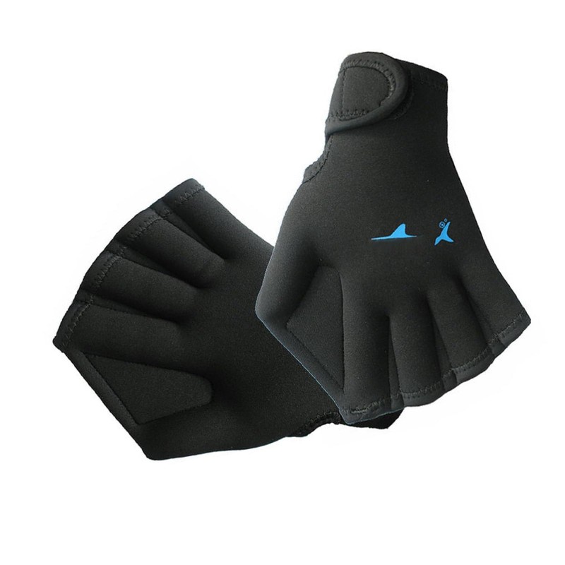 2 Pack Flexible Water Exercise Gloves Swimming and Diving Gloves