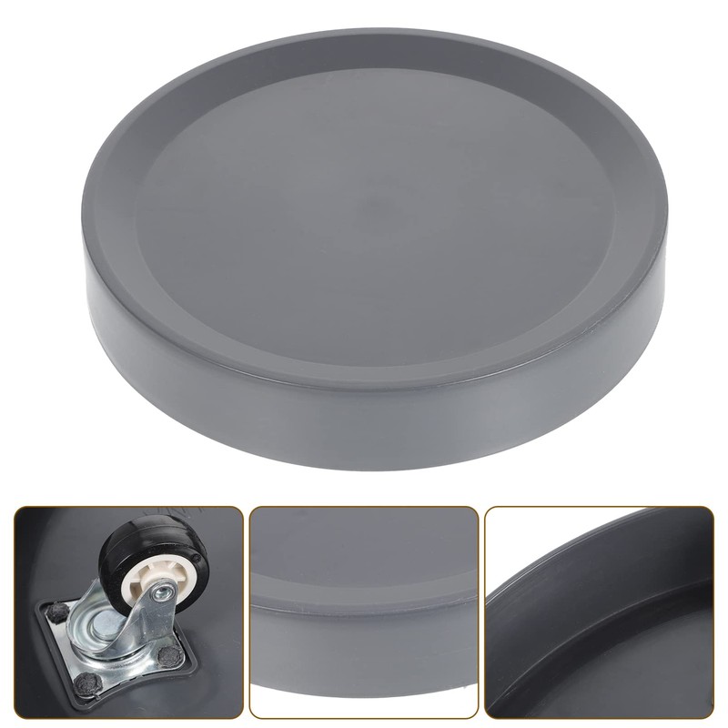 Plant with Easy Moving Caster Invisible Wheels, 9 Inch Round