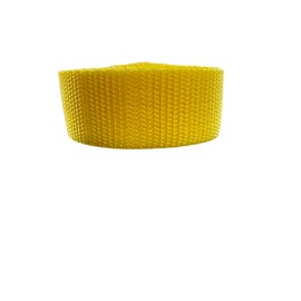 Heavy Duty Webbing Strap Tape - 5 metres - Rucksack/Backpacks, Luggage/Cargo Strapping, Belts (Bright Yellow, 20 MM)
