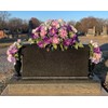 Plastic Monument Saddle, Gravestone Saddle, Made in USA Cemetery Headstone