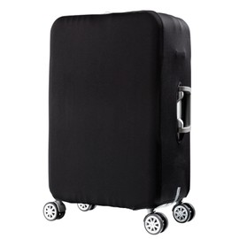 Luggage Cover Spandex Travel Suitcase Cover Dustproof Washable Protector Zipper Cover (black, M)