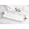 Fleur-De-Lis Rectangular Serving Piece, 21.75" x 6.5" x 1.75"