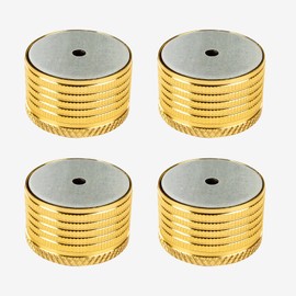 KOVNISE 4Pcs Bed Risers Gold Heavy Duty Furniture Risers for Sofa Bed Chair Legs Refrigerator Washing Machine Support up to 1100 Pounds (23-37MM)