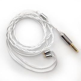 FAAEAL Earphone Cable Litz 5N-OCC Headphone Upgrade Wire 0.78mm 2Pin Earbuds Replacement Line 4.4mm Headset Cable for BLON BL03 TANGZU x HBB Wu Heyday 7HZ Legato (0.78mm 2Pin 4.4mm)