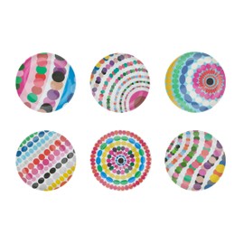 French Bull Melamine Assorted Plates-6 Piece Set -Melamine Dinnerware-Platter, Serving, Party, Platter, Dish (6" Appetizer Plate, Bauble)