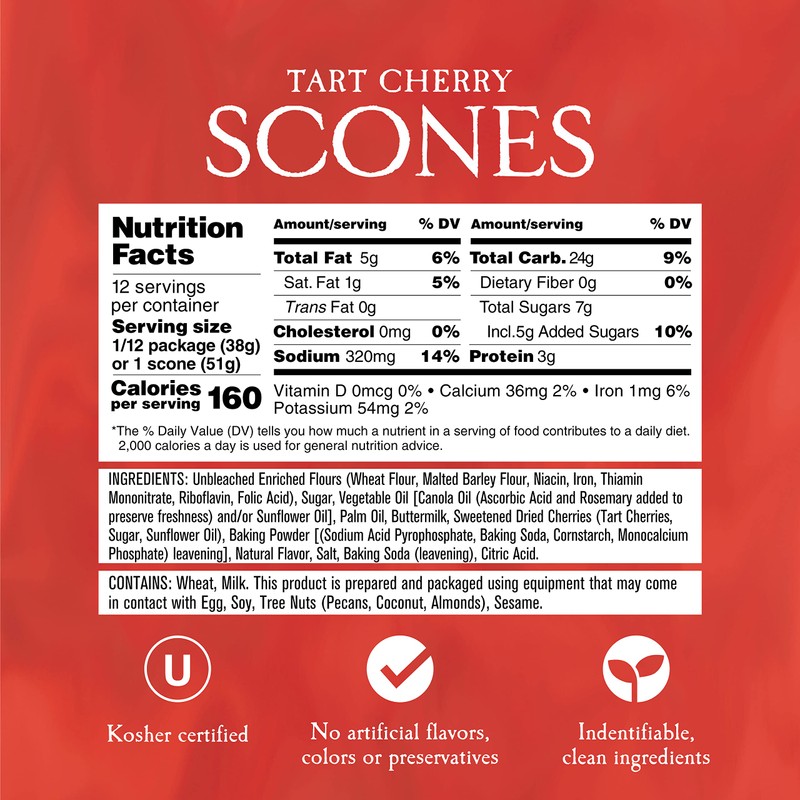English Scone Mix, Tart Cherries by Sticky Fingers Bakeries –
