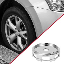 Hihaha Universal Car Wheel Hub Cap/Rim Cover Wheel Hub Caps/for Most Cars/Snap-in Plastic 60 mm 2.36 Inch OD / 1 Piece Chrome Silver Tone
