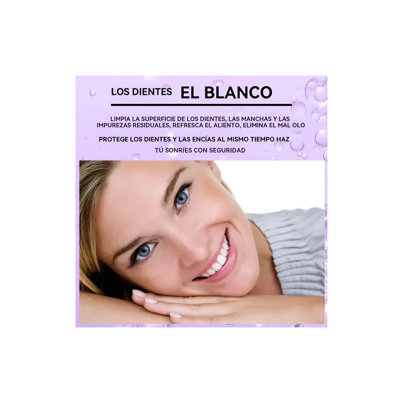 Pasta De Dientes Morada Para Blanquear Los Dientes 30ml