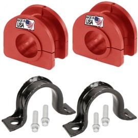 Suspension Dudes Rear Sway Bar Stabilizer Bracket + CODE RED Bushing Kit FITS Avalanche, Escalade, Silverado, Tahoe, Yukon, 2000-2006, K6408 928-308 - Bushings Made In USA, 28 MM Bar