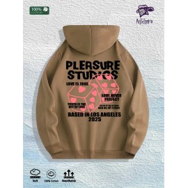 Pleasure Studios Graphic Hoodie 100% Cotton US Warehouse 7 ColorsColor: Khaki, Size: S