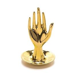 Jonathan Adler Women's Hand Ring Holder, Brass, Gold, One Size